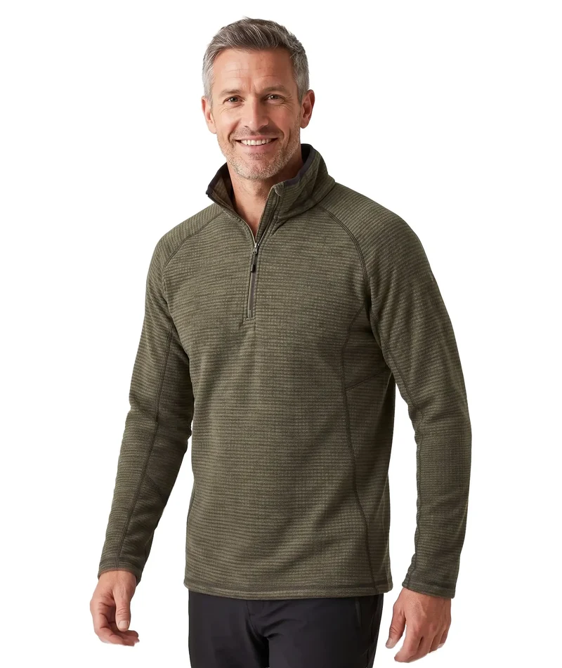 Regatta Men's Yonder II Half-Zip Midlayer Fleece - Dark Khaki