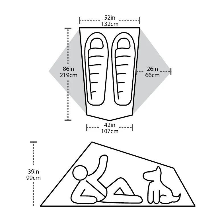 Big Agnes Tiger Wall 2 Platinum
