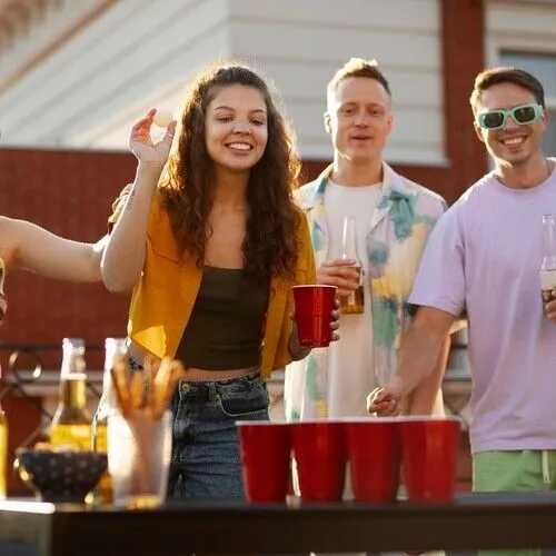 50x Bierpongbecher stabil