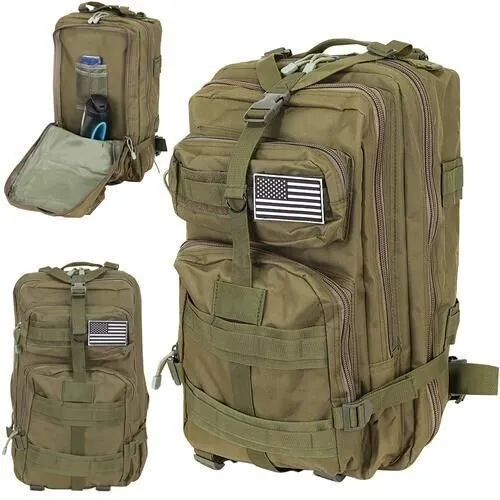 Camping Rucksack Outdoor 48L in Khaki