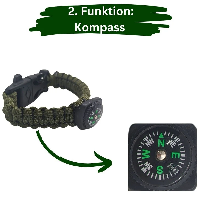 Outdoor Paracord Survival Armband