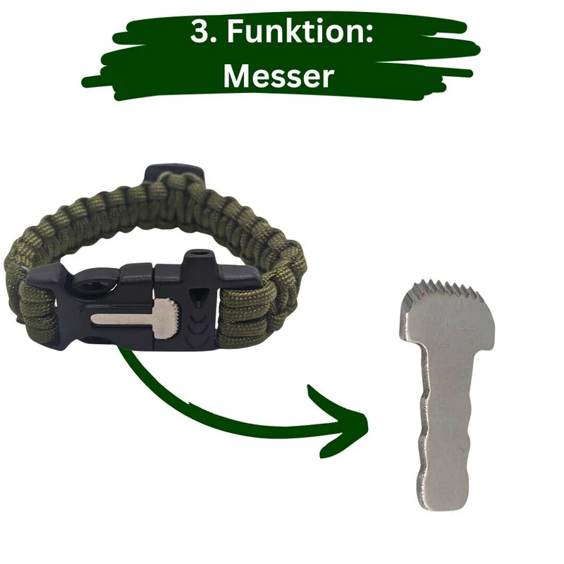 Outdoor Paracord Survival Armband