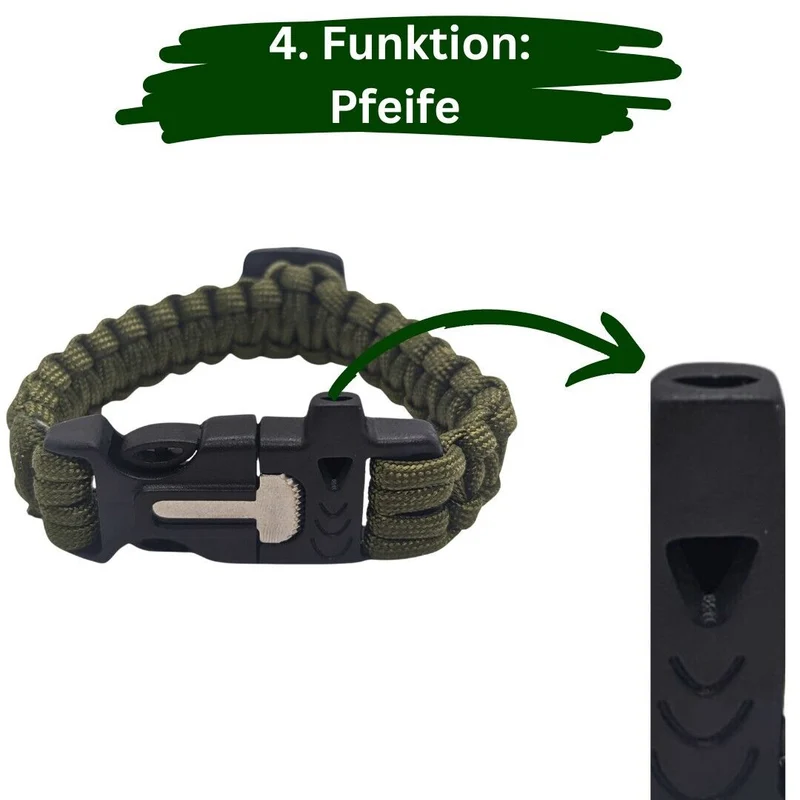 Outdoor Paracord Survival Armband