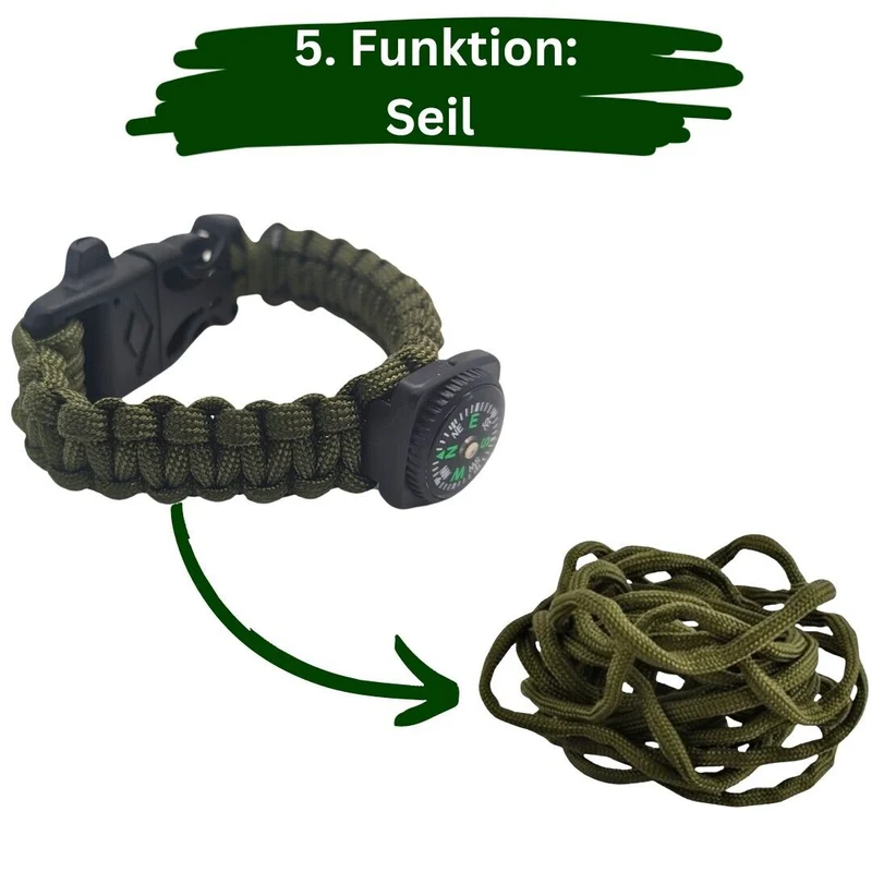 Outdoor Paracord Survival Armband