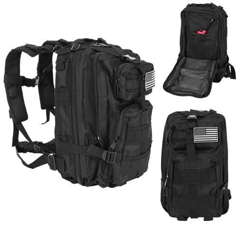 Camping Rucksack Outdoor 48L in Schwarz