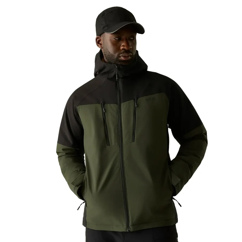 Regatta Men's Highton Stretch Padded Jacket - Dark Khaki/Black