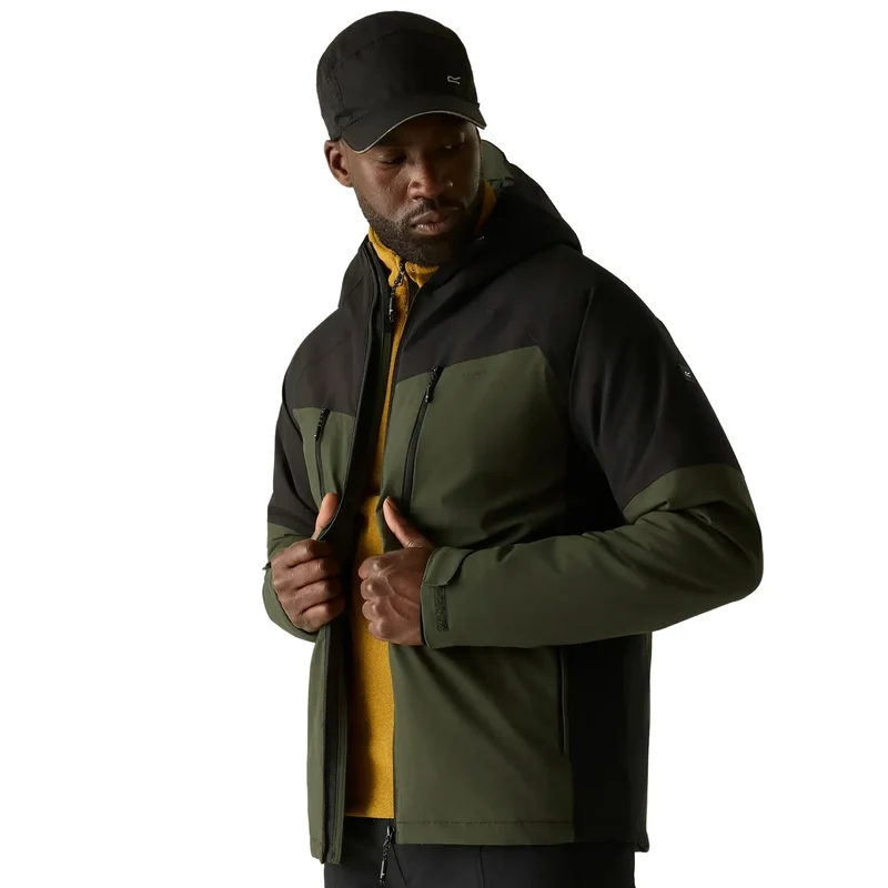 Regatta Men's Highton Stretch Padded Jacket - Dark Khaki/Black