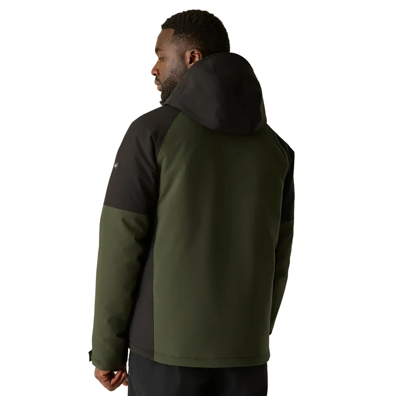 Regatta Men's Highton Stretch Padded Jacket - Dark Khaki/Black