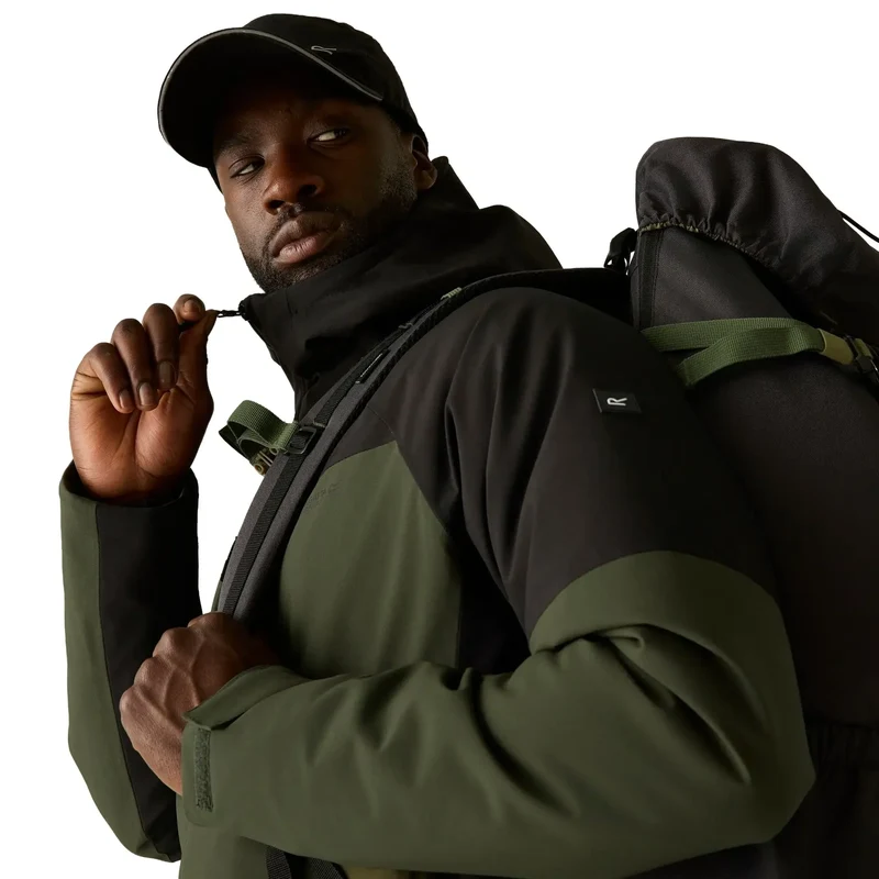 Regatta Men's Highton Stretch Padded Jacket - Dark Khaki/Black