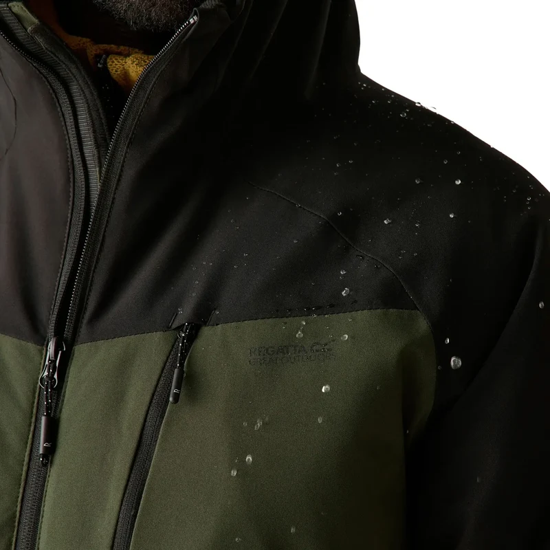 Regatta Men's Highton Stretch Padded Jacket - Dark Khaki/Black