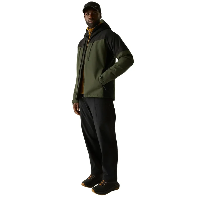 Regatta Men's Highton Stretch Padded Jacket - Dark Khaki/Black
