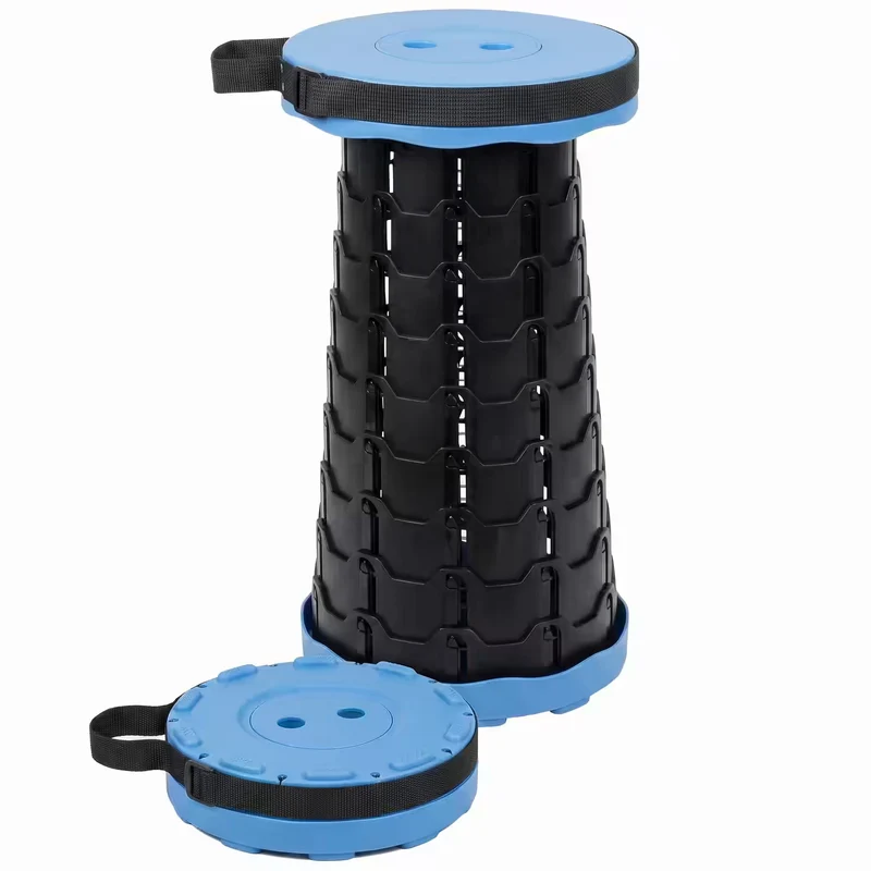 Prima Portable Collapsible Folding Camping Stool - Black