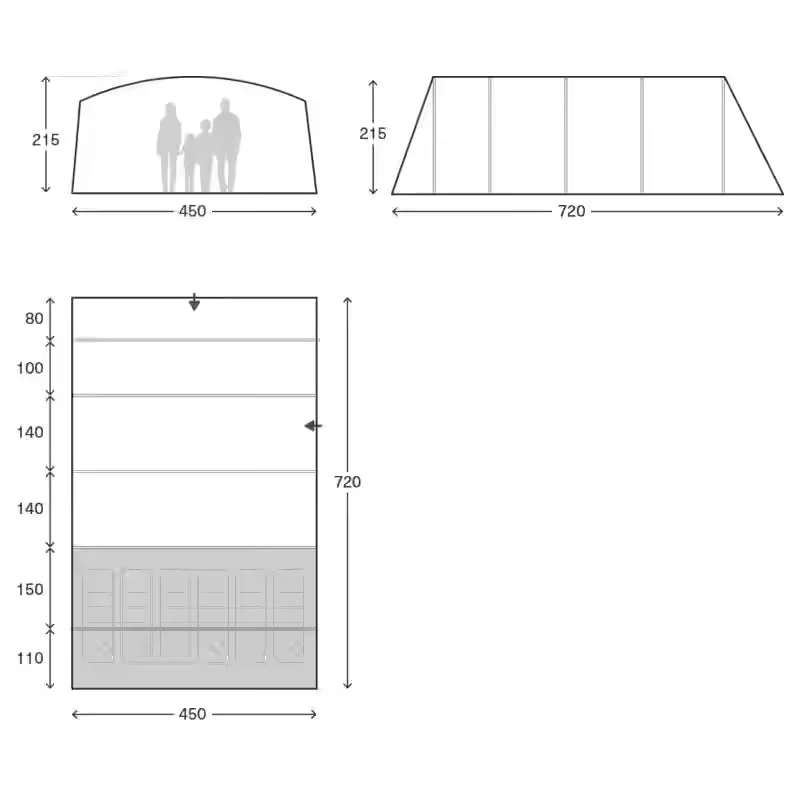 Kampa Saunton 6 Air Tent