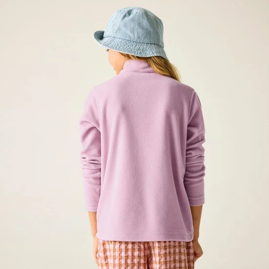 Regatta Kids' Hot Shot II Half Zip Fleece - Powder Lilac