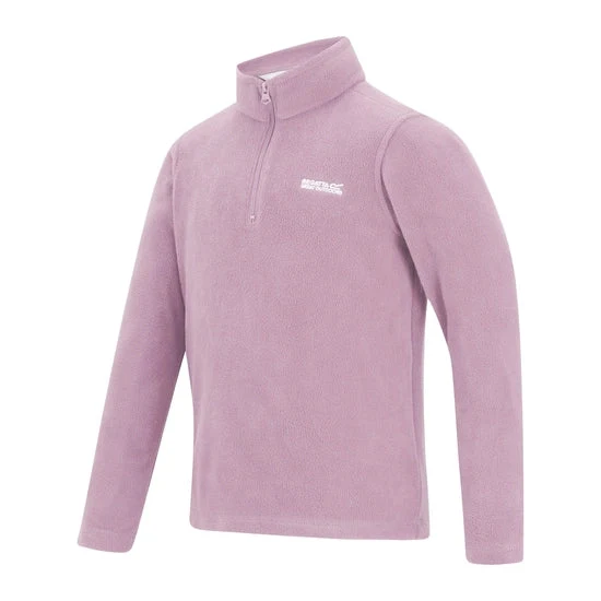 Regatta Kids' Hot Shot II Half Zip Fleece - Powder Lilac
