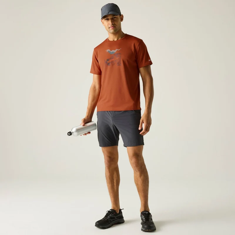Regatta Men's Fingal Graphic T-Shirt - Brick Red