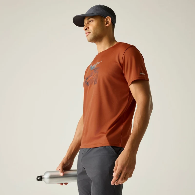 Regatta Men's Fingal Graphic T-Shirt - Brick Red