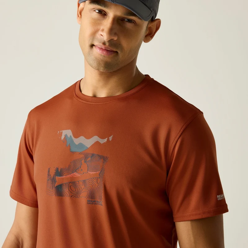 Regatta Men's Fingal Graphic T-Shirt - Brick Red