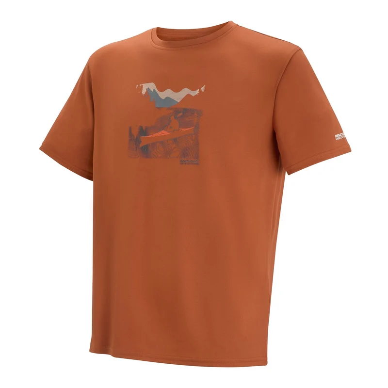 Regatta Men's Fingal Graphic T-Shirt - Brick Red