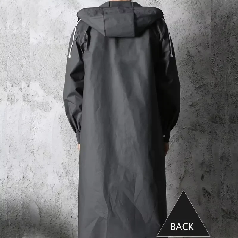 Unisex Wasserdichter Regenmantel Schwarz – Perfekter Windschutz