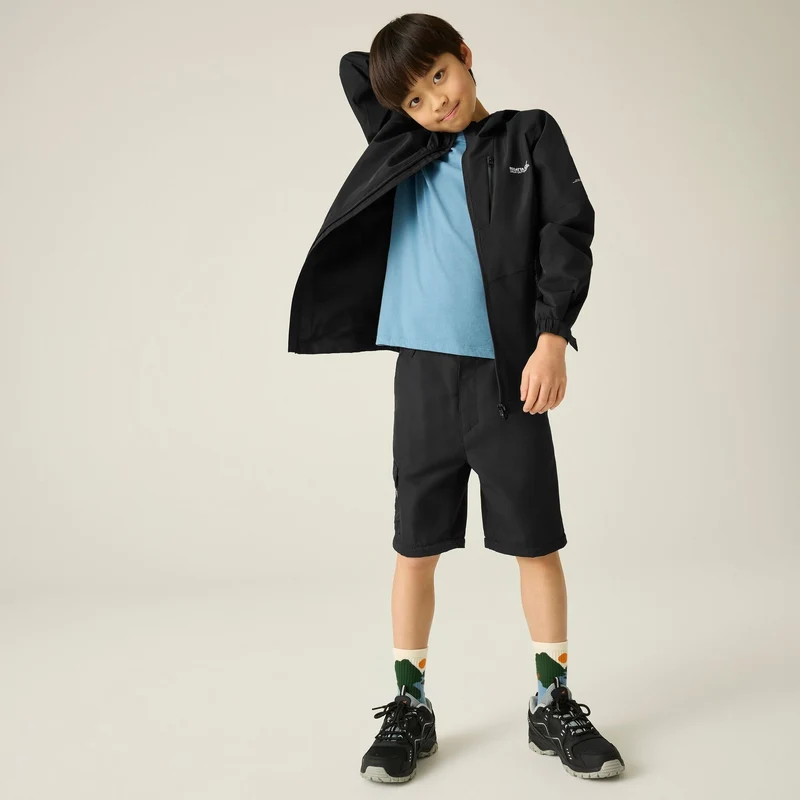 Regatta Kids' Calderdale III Waterproof Jacket - Black