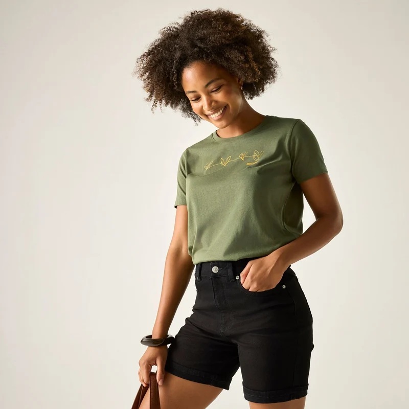 Regatta Women's Filandra VX T-Shirt - Four Leaf Clover Foil Heart