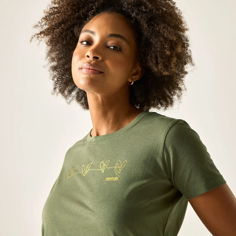 Regatta Women's Filandra VX T-Shirt - Four Leaf Clover Foil Heart