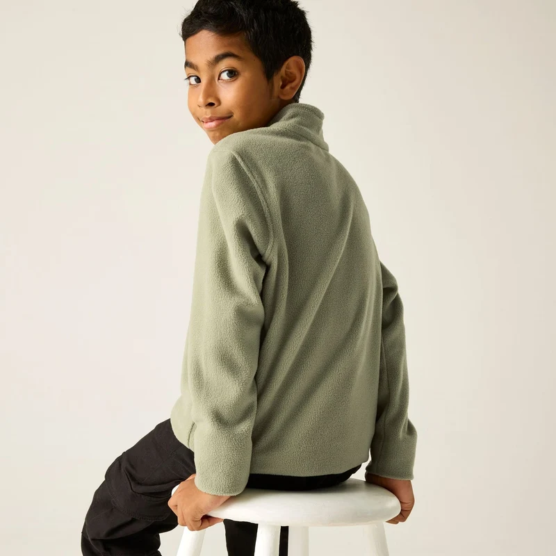 Regatta Kids' Hot Shot II Half Zip Fleece - Sage Green