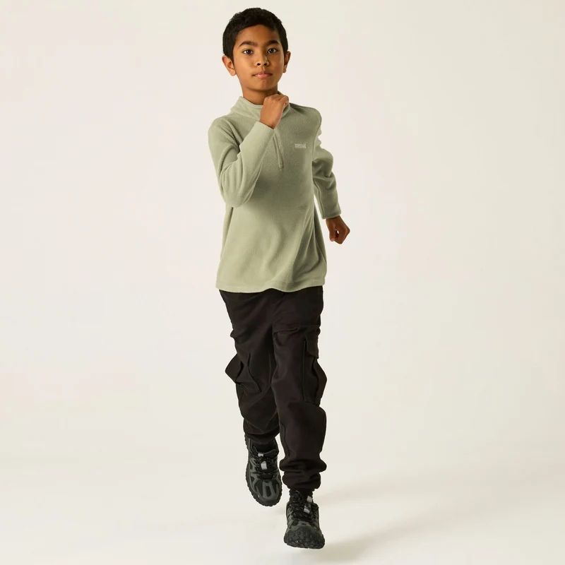 Regatta Kids' Hot Shot II Half Zip Fleece - Sage Green