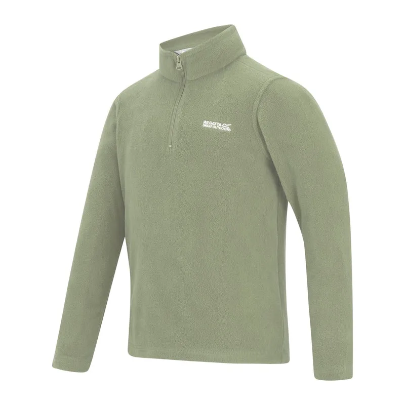 Regatta Kids' Hot Shot II Half Zip Fleece - Sage Green