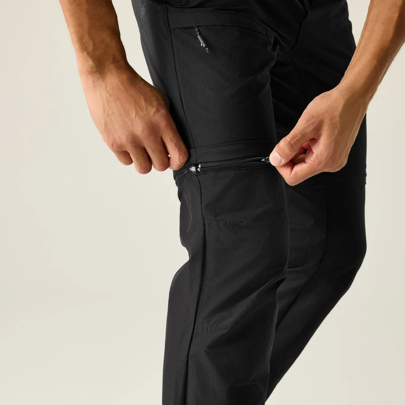 Regatta Men's Highton II Zip Off Walking Trousers - Black
