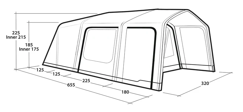Outwell Iowa 5 Premium Air Tent