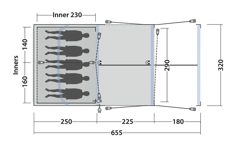 Outwell Iowa 5 Premium Air Tent