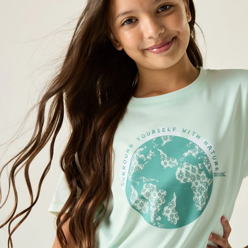 Regatta Kids Aria Quick Dry T-Shirt - Ocean Mist