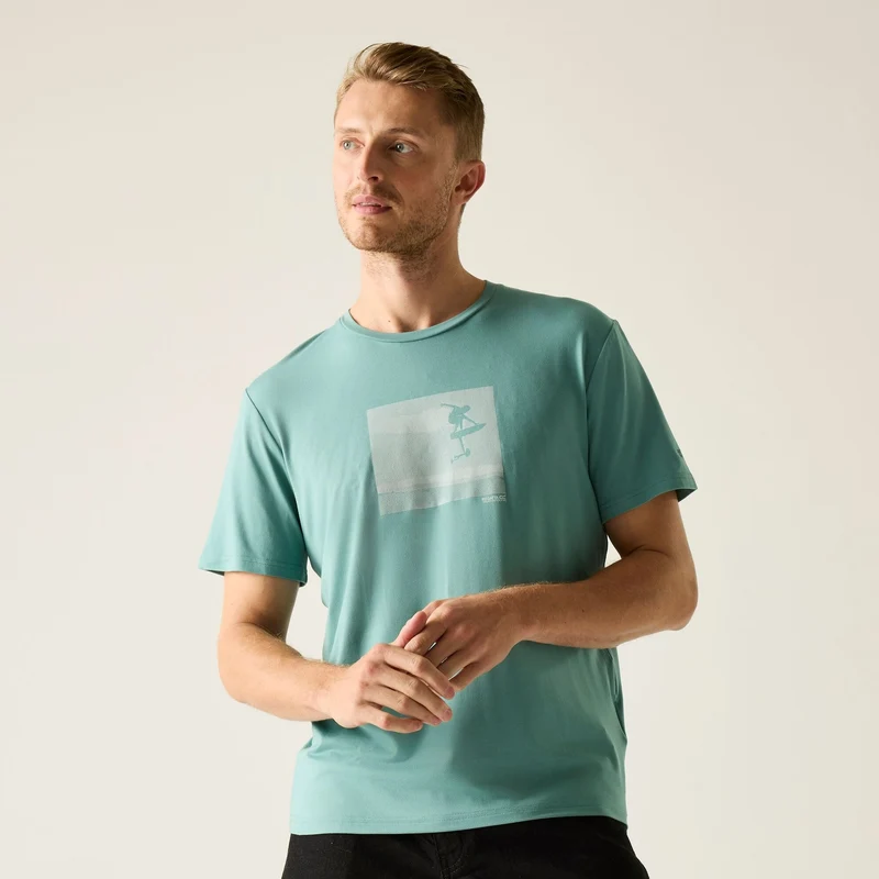 Regatta Mens Fingal Stretch T-Shirt - Arctic
