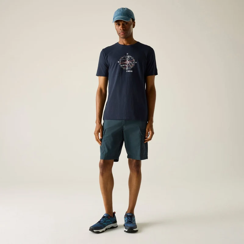Regatta Mens Cline IX T-Shirt - Navy Compass
