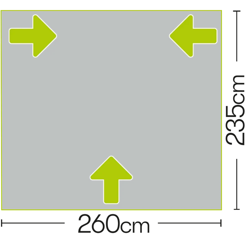 Quest Peregrine Universal Self Inflating Air Porch Awning 260cm