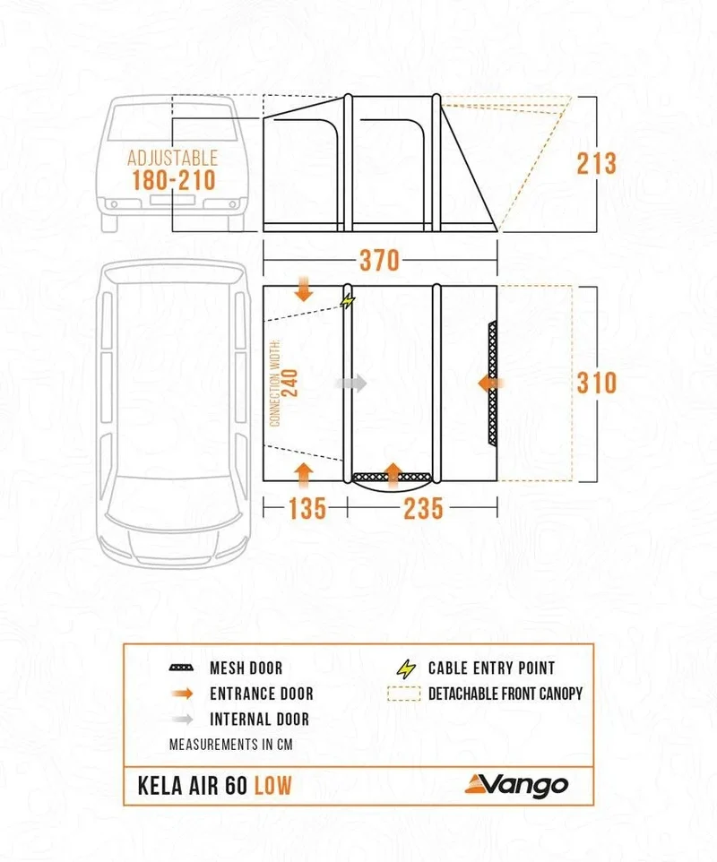 Vango Kela Pro Air Low 60th Edition Special Driveaway Awning