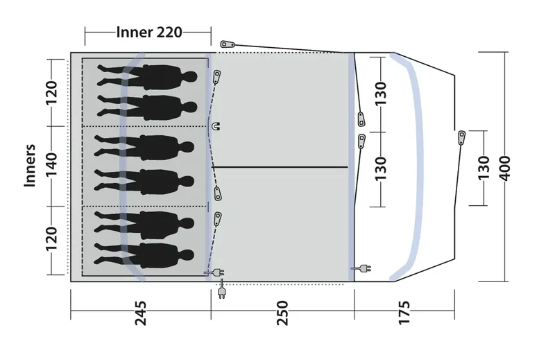 Outwell Sacramento 6 Air Tent
