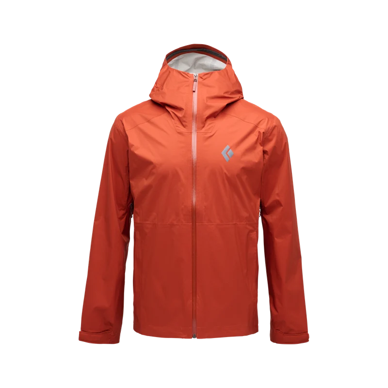 BD M's Fineline Stretch Regenjacke, burnt sienna