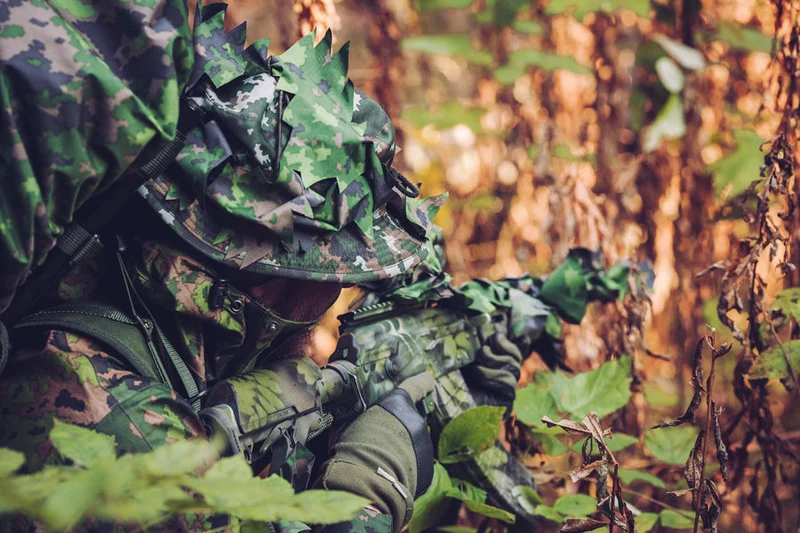 Foxa Action Camo sadeasukangas, M05 metsäkuvio, metritavara