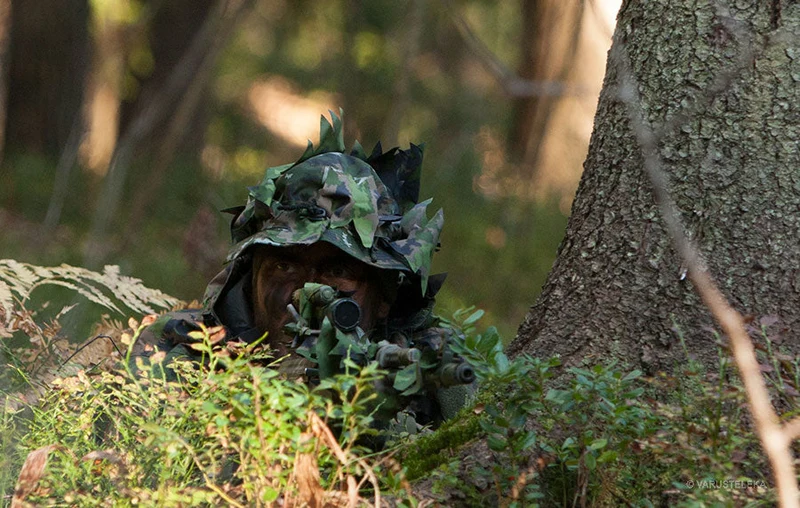 Foxa Action Camo sadeasukangas, M05 metsäkuvio, metritavara