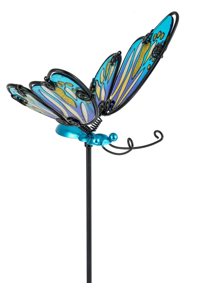 Butterfly Pot Stake - Blue