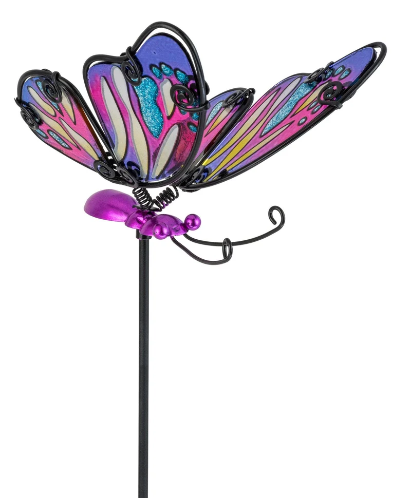 Butterfly Pot Stake - Multi Coloured