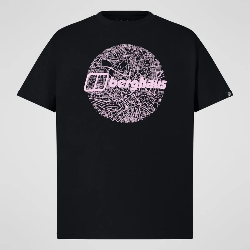 Berghaus 'Map Of The Toon' Men's T-Shirt - Black