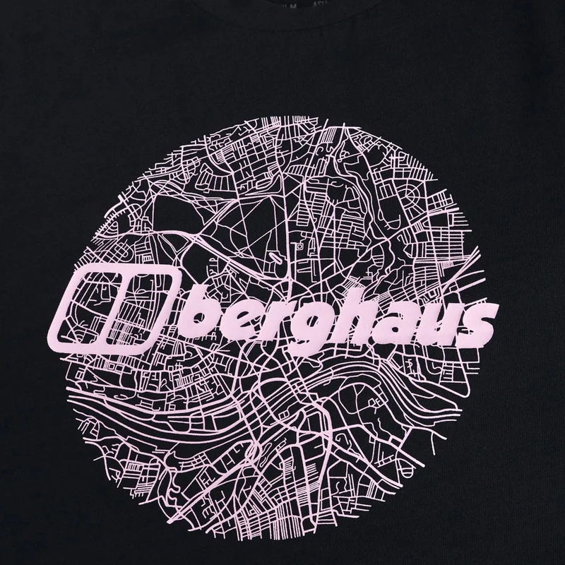 Berghaus 'Map Of The Toon' Men's T-Shirt - Black