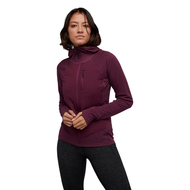 BD W's Coefficient LT Hybrid Hoody blackberry
