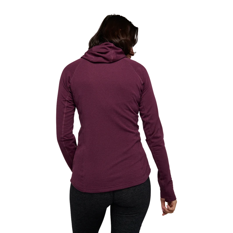 BD W's Coefficient LT Hybrid Hoody blackberry