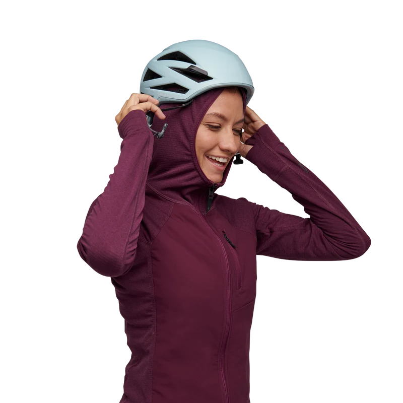 BD W's Coefficient LT Hybrid Hoody blackberry