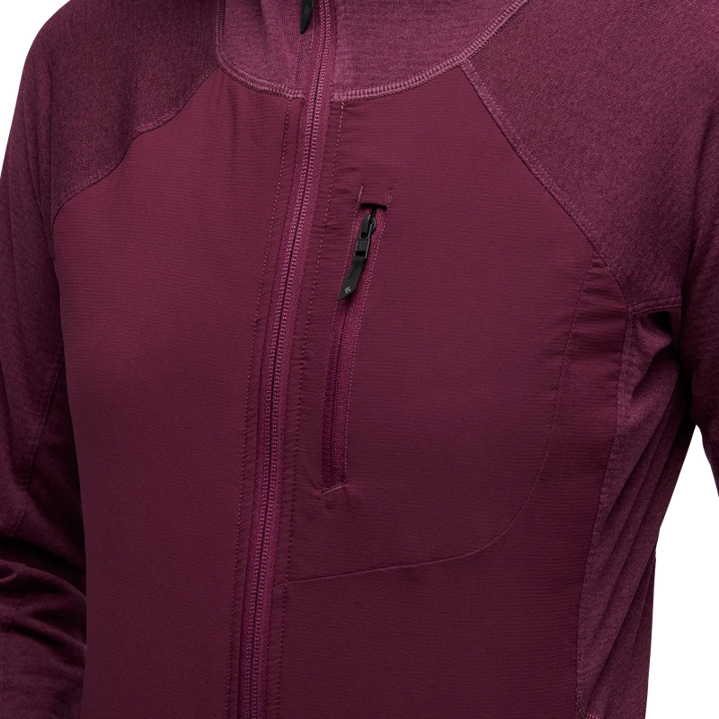 BD W's Coefficient LT Hybrid Hoody blackberry